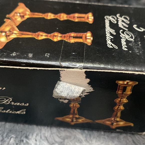 NIB Vintage Brass Candlestick 5” Candle Holders - Picture 11 of 16